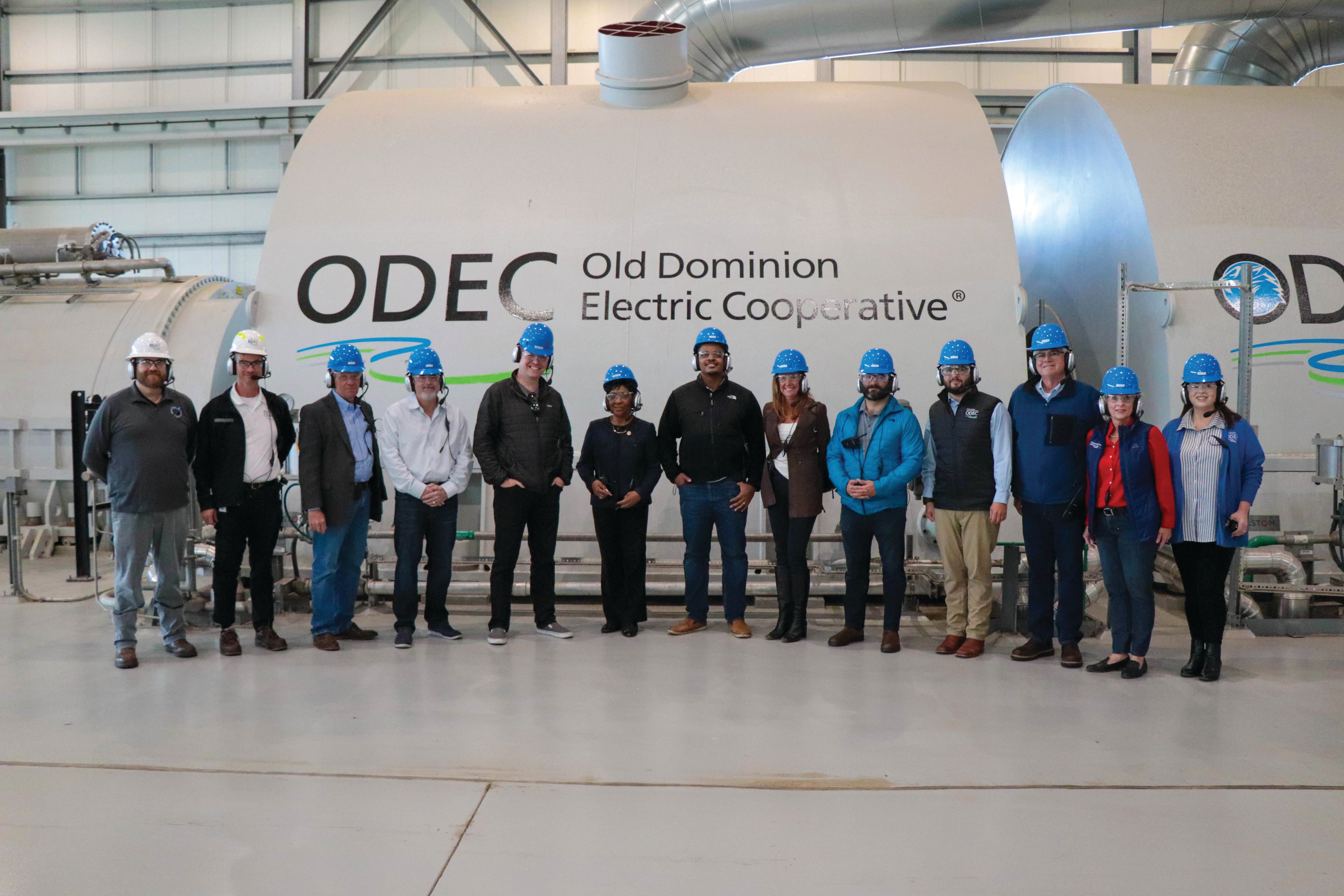 Photo of group touring ODEC Wildcat Facility