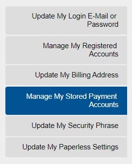stored payments