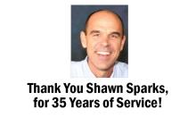 Shawn Sparks Retirement Graphic
