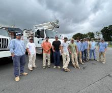 Choptank Assists NOVEC in Major Storm Restoration