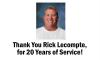 Rick Lecompte Retires After 20 Years of Service